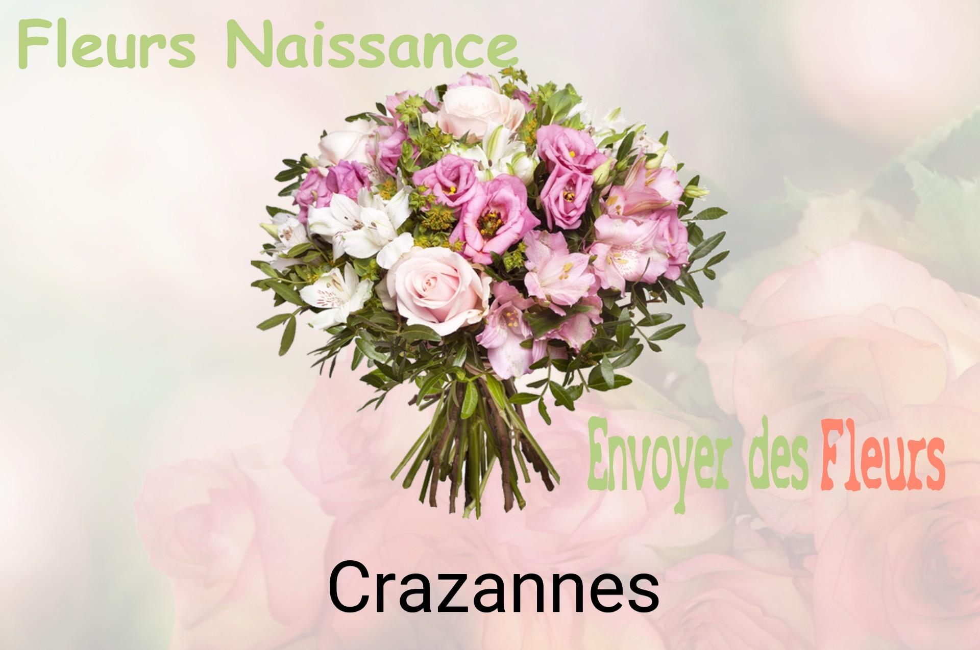 Bouquet de fleurs de naissance livré à Crazannes