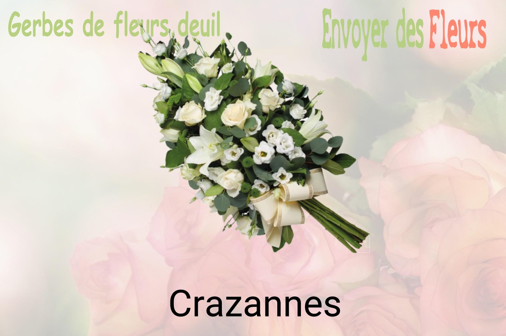 Gerbe de fleurs de deuil livrée à Crazannes